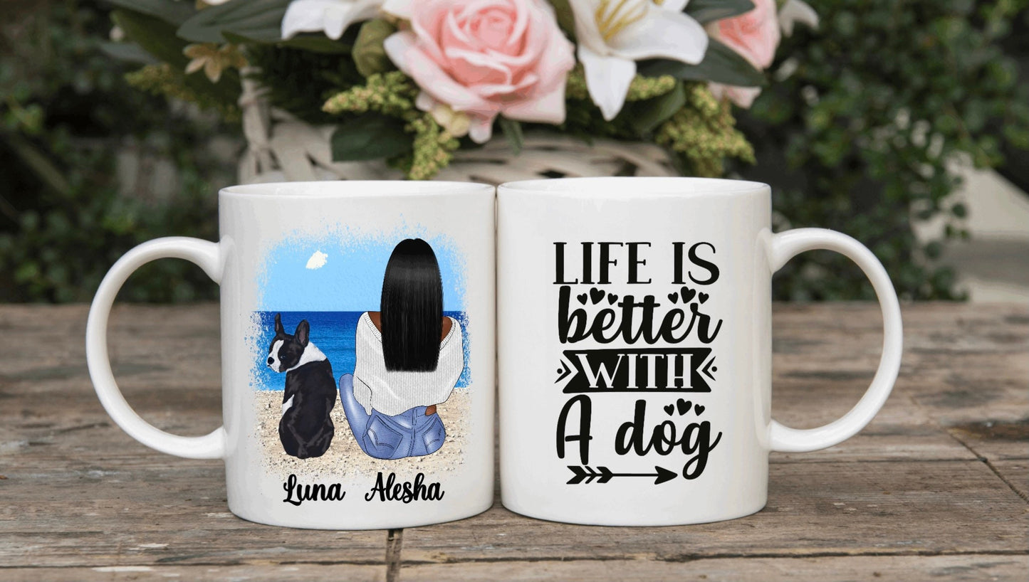 Personalised Dog Mug, Dog mum cup