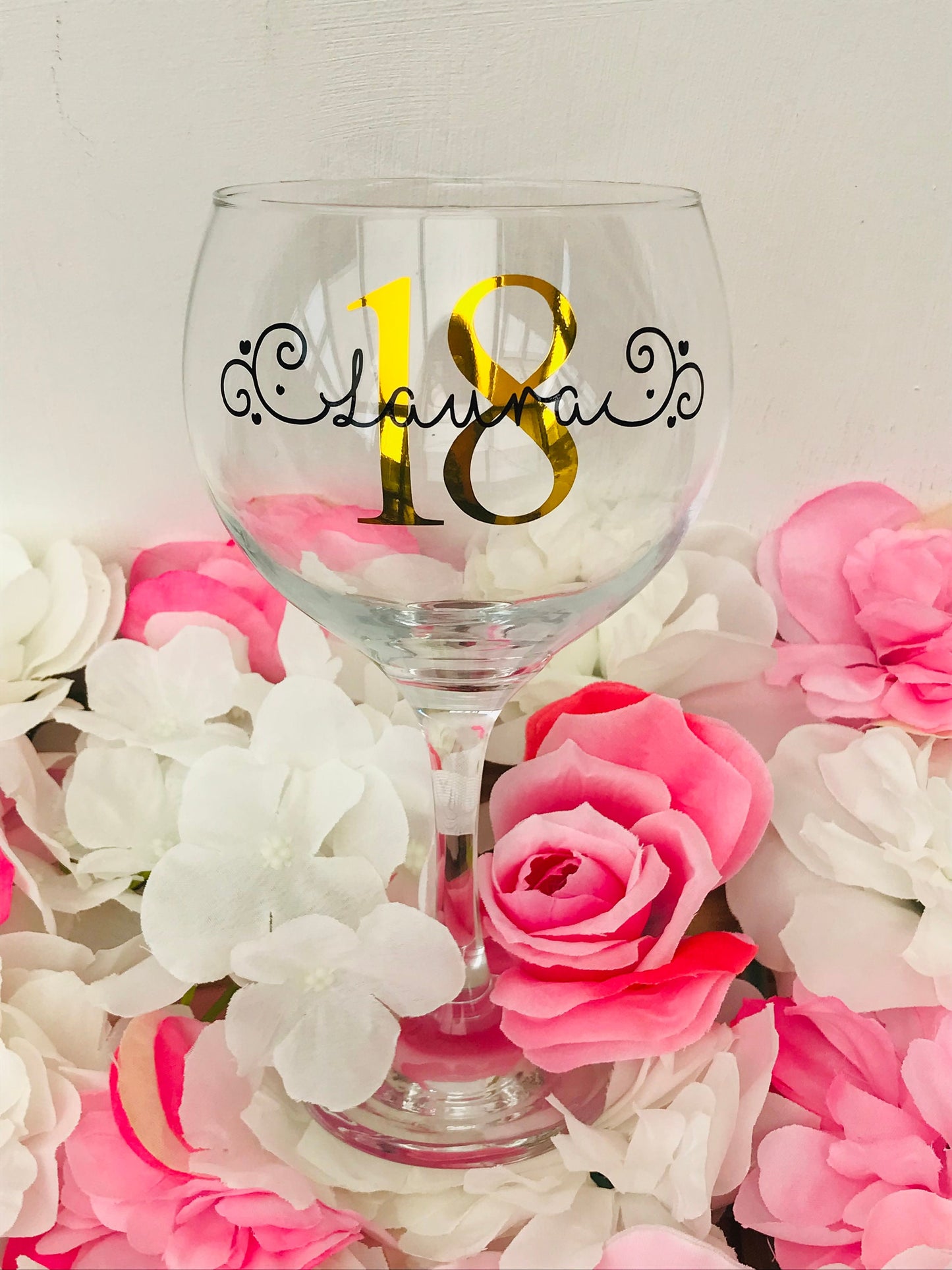 Personalised Birthday Gin Glass