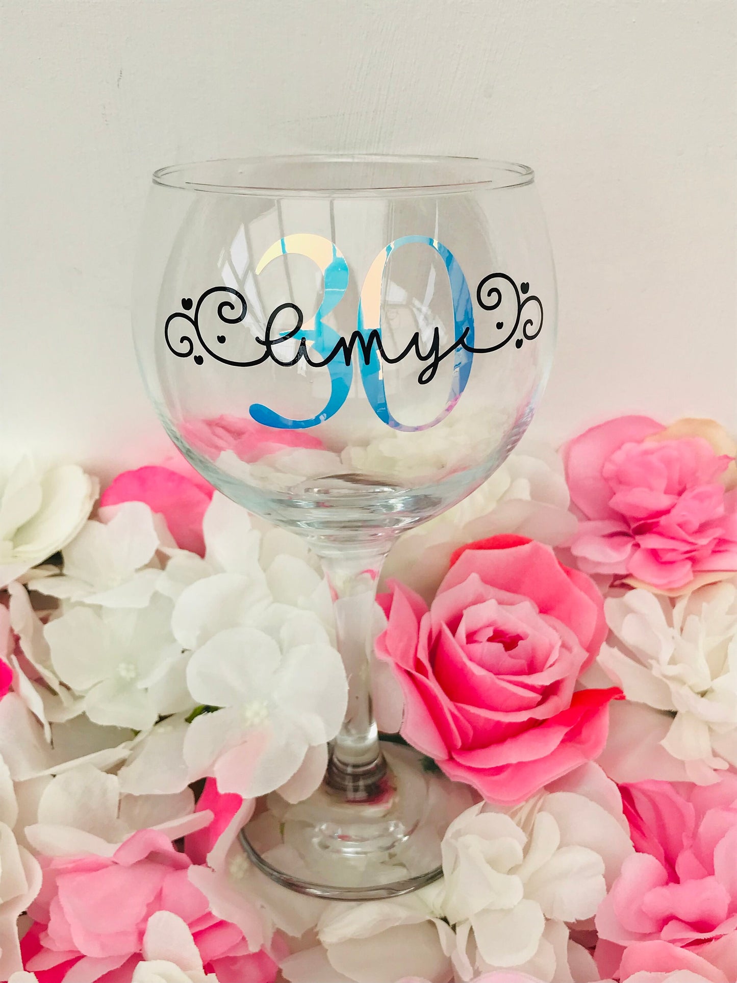 Personalised Birthday Gin Glass