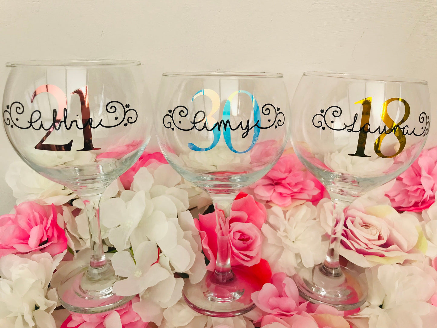 Personalised Birthday Gin Glass