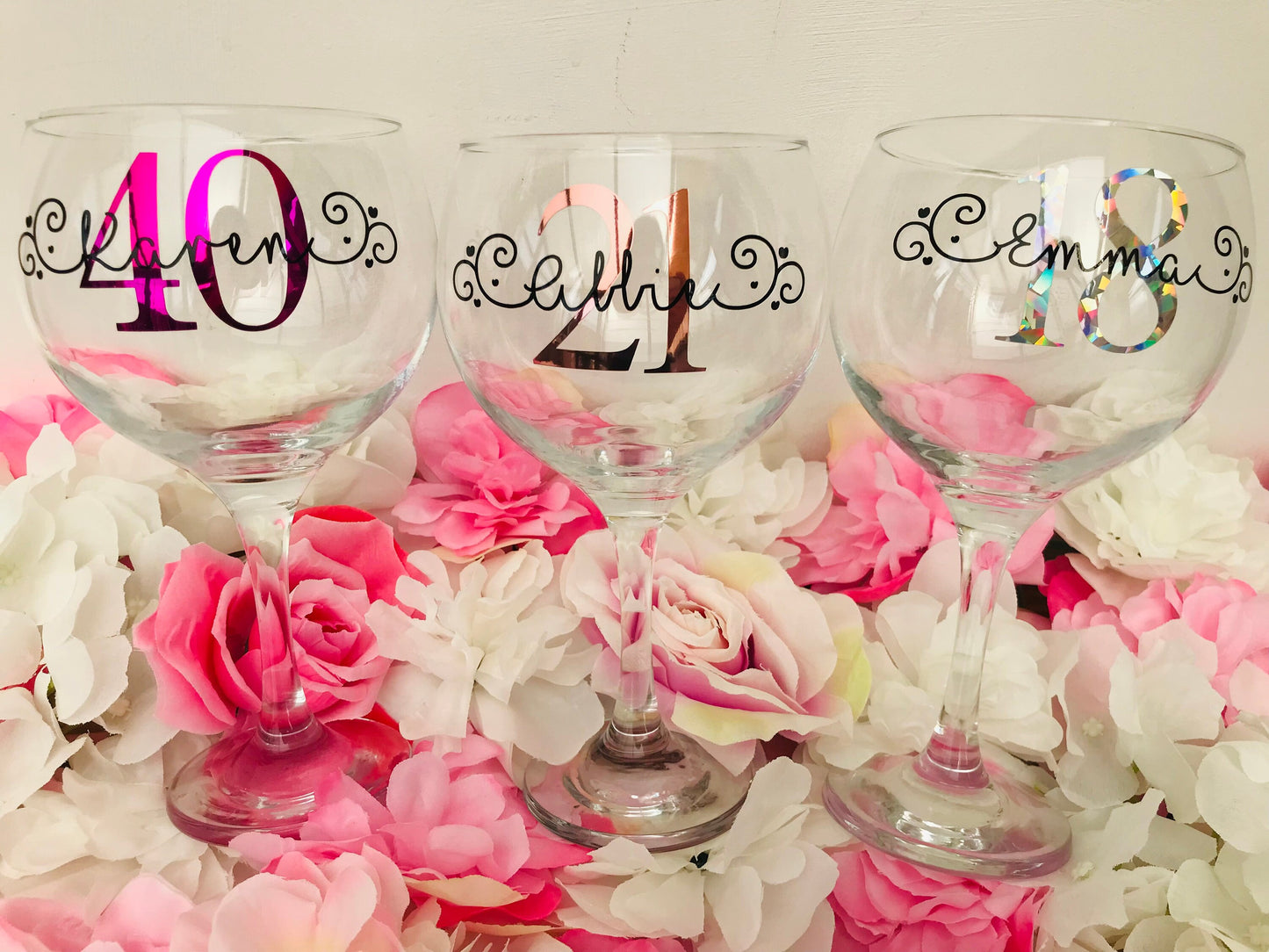 Personalised Birthday Gin Glass