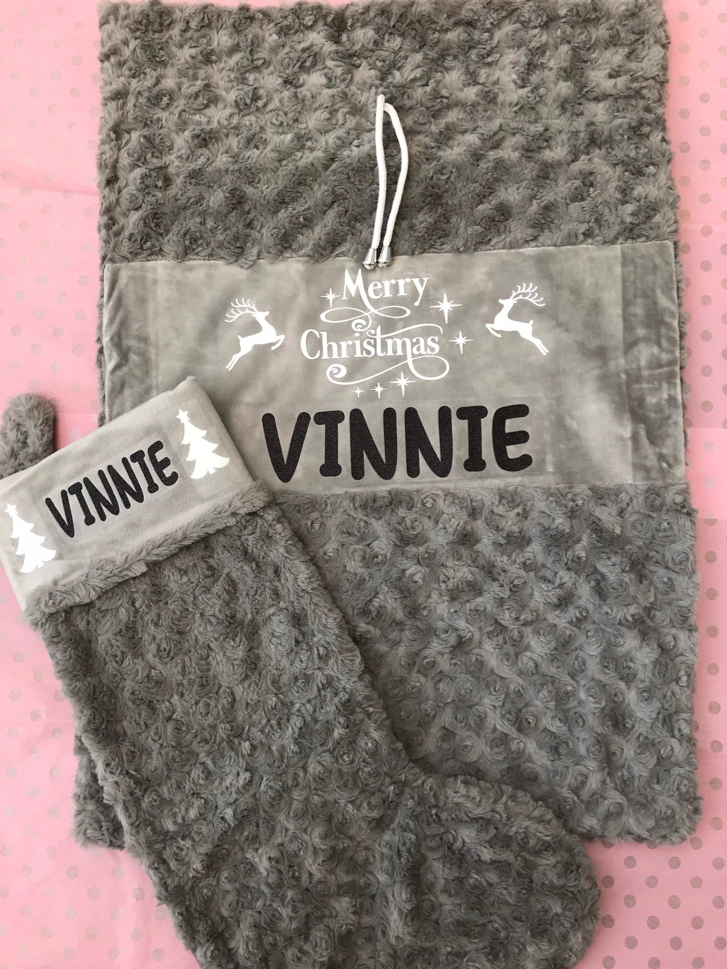 Personalised Christmas sack, stocking