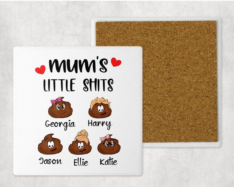 Personalised Mum's Little Shits mug