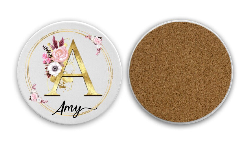 Personalised Golden Initial Name mug