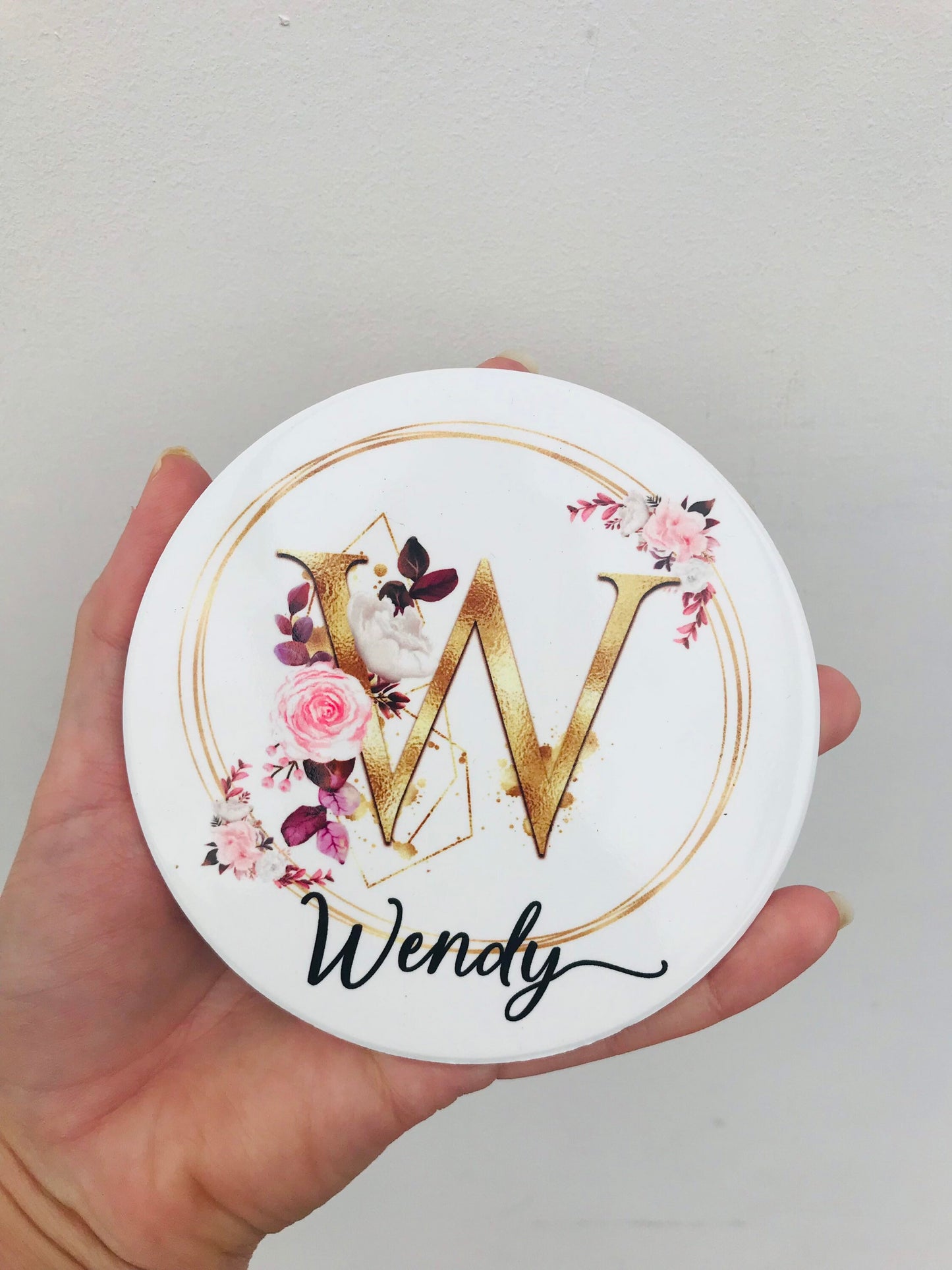 Personalised Golden Initial Name mug