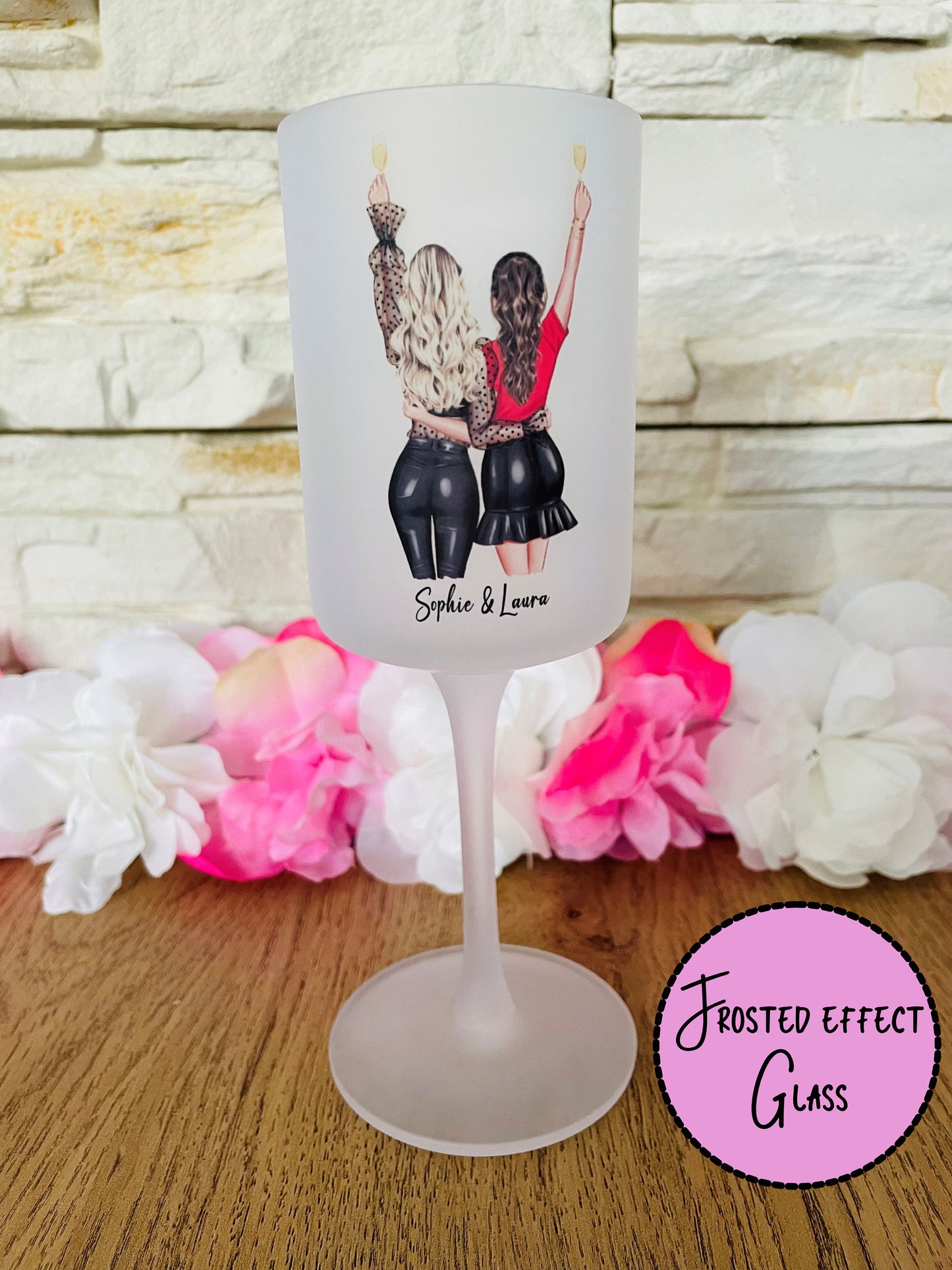 Personalised Best Friend Wine Glass