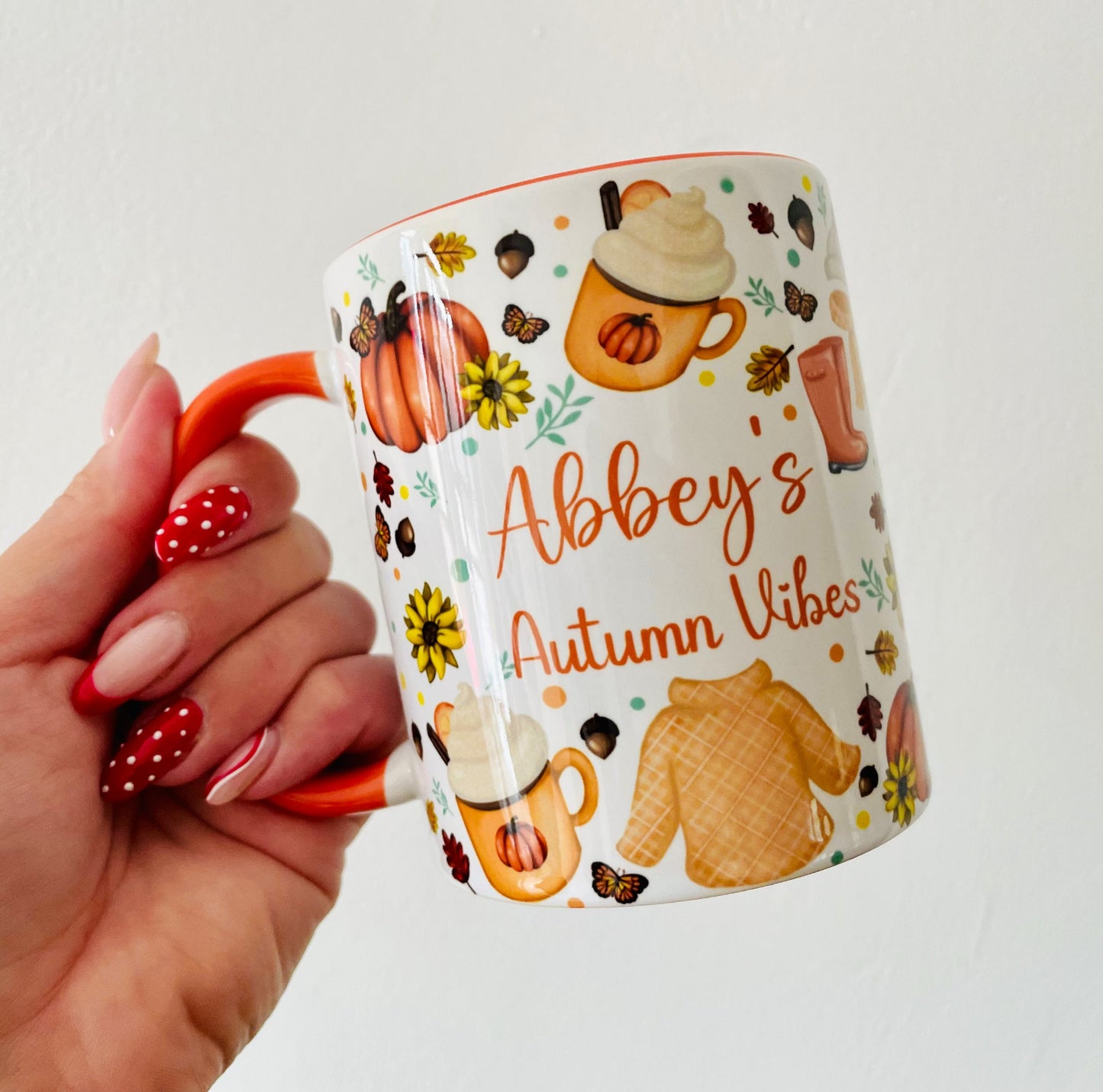 Personalised Autumn Mug