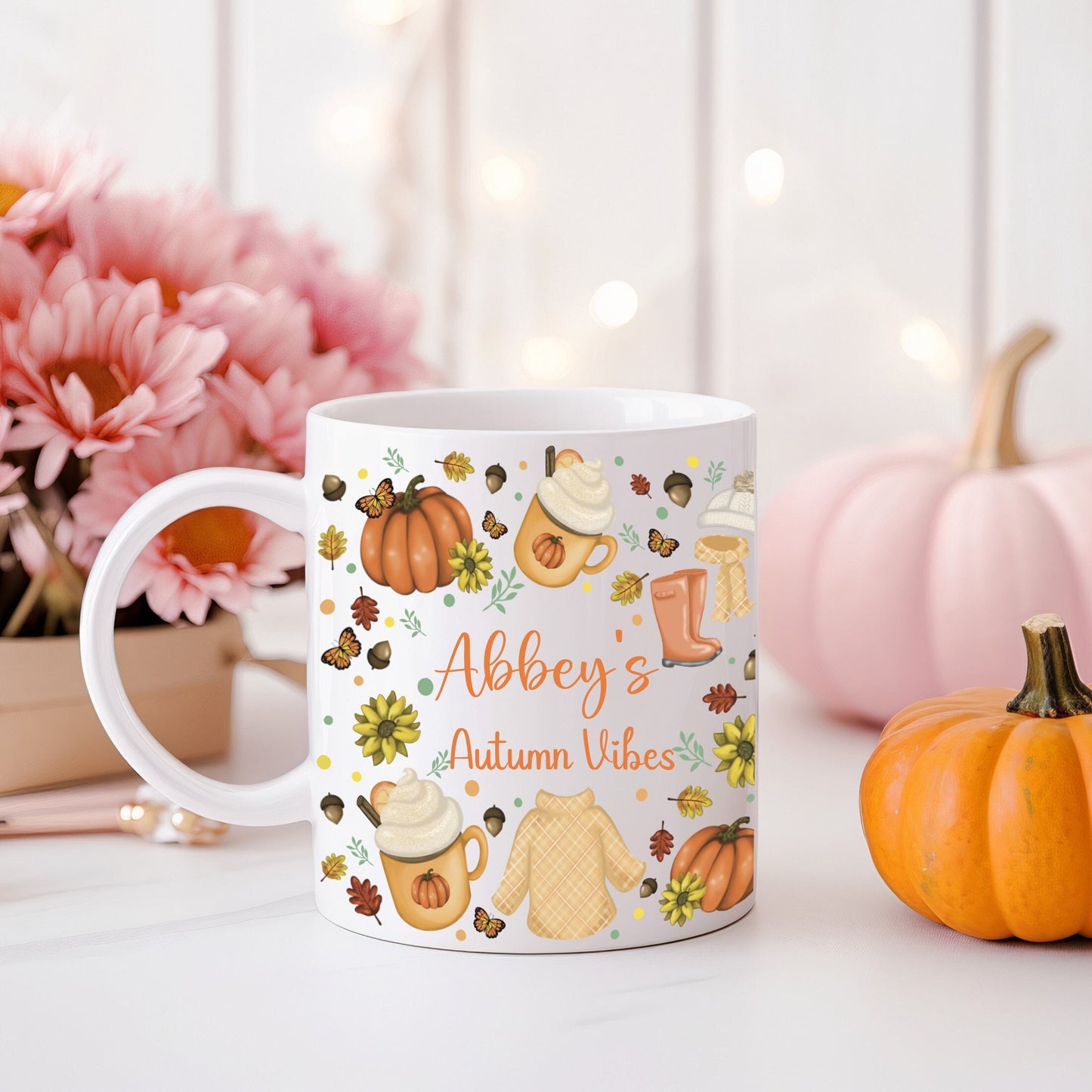 Personalised Autumn Mug