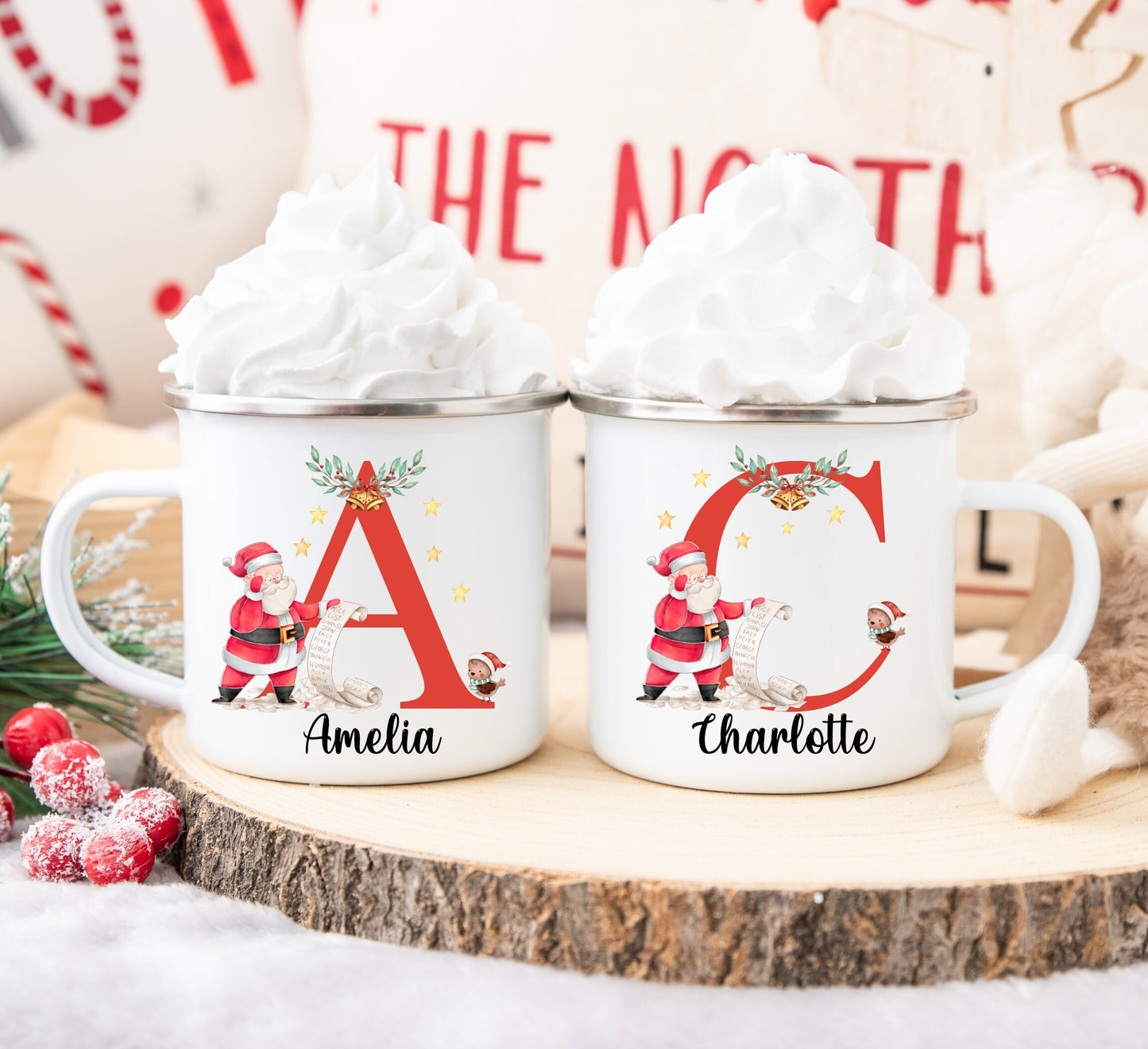 Personalised kids Christmas mug