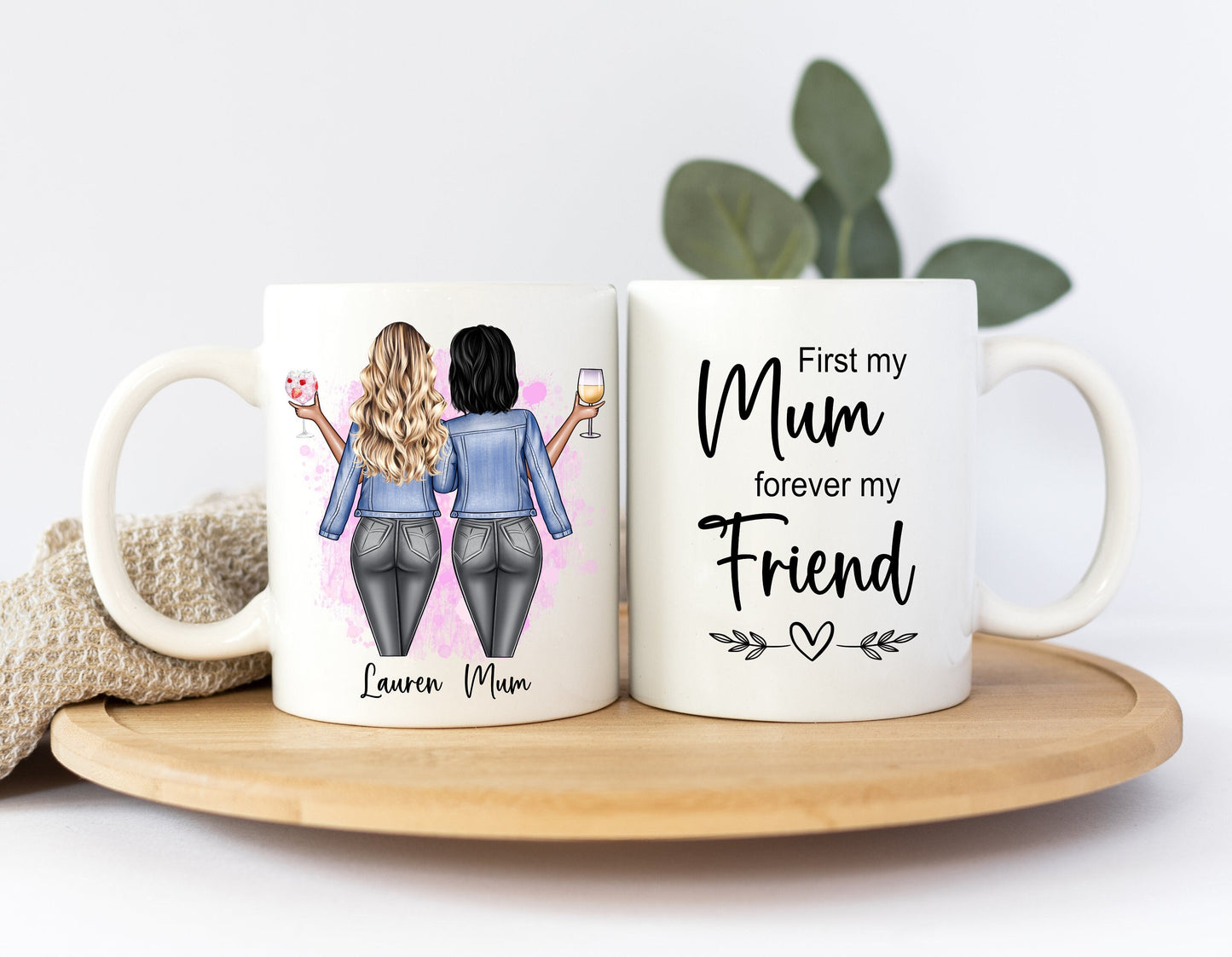 Personalised mother daughter mug
