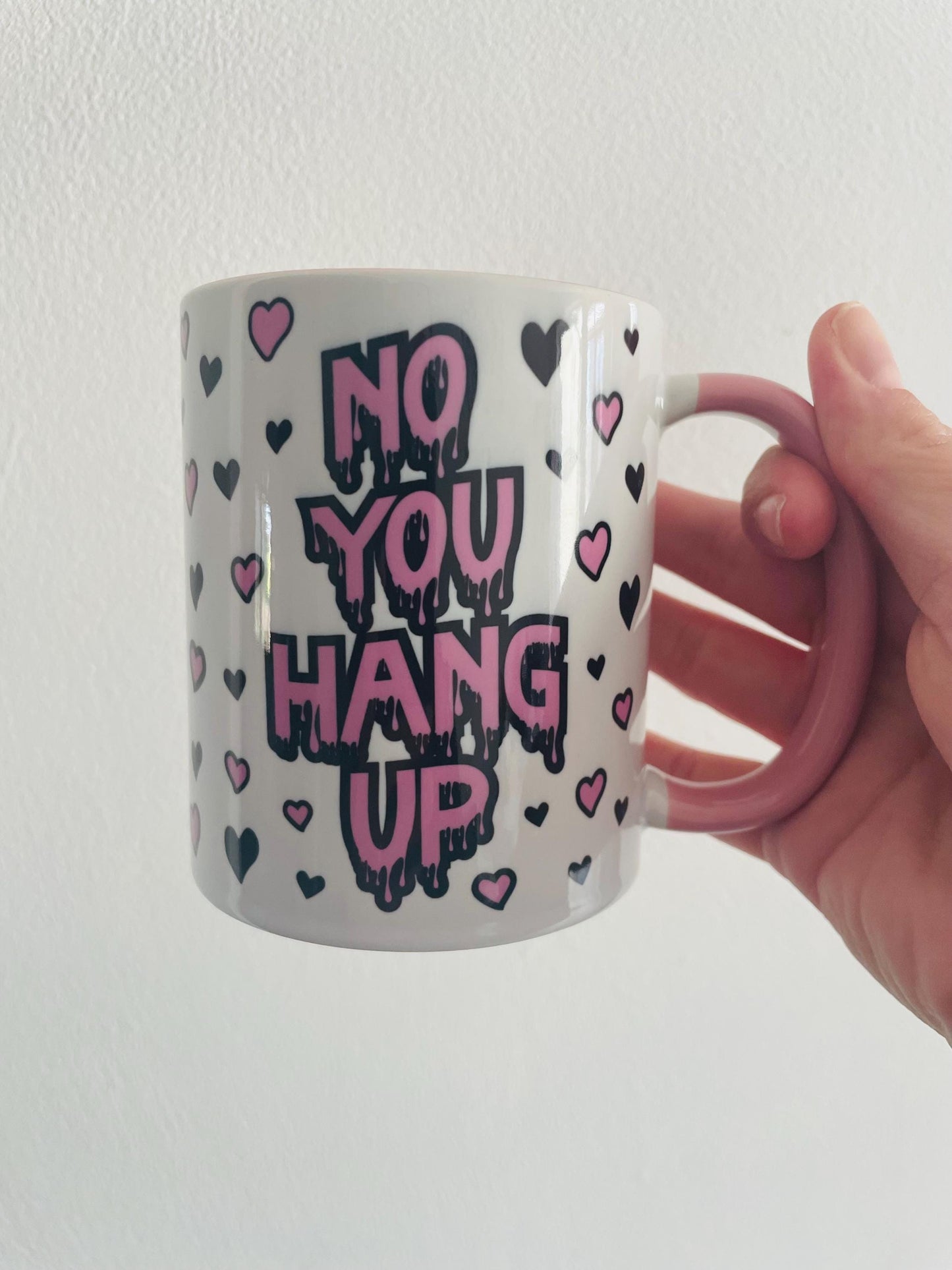 Pink Halloween Ghost face mug