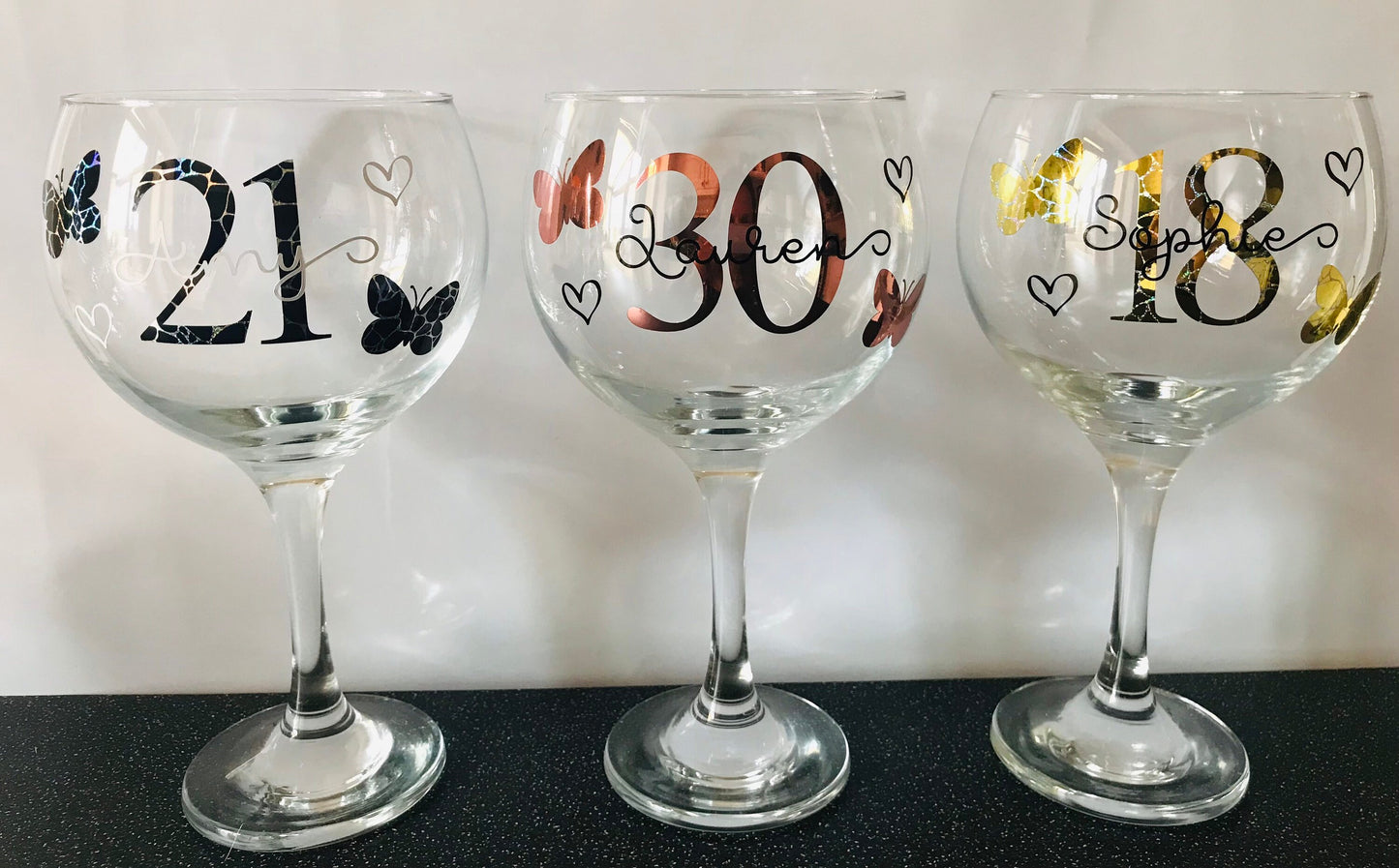 Personalised Birthday Gin Glass