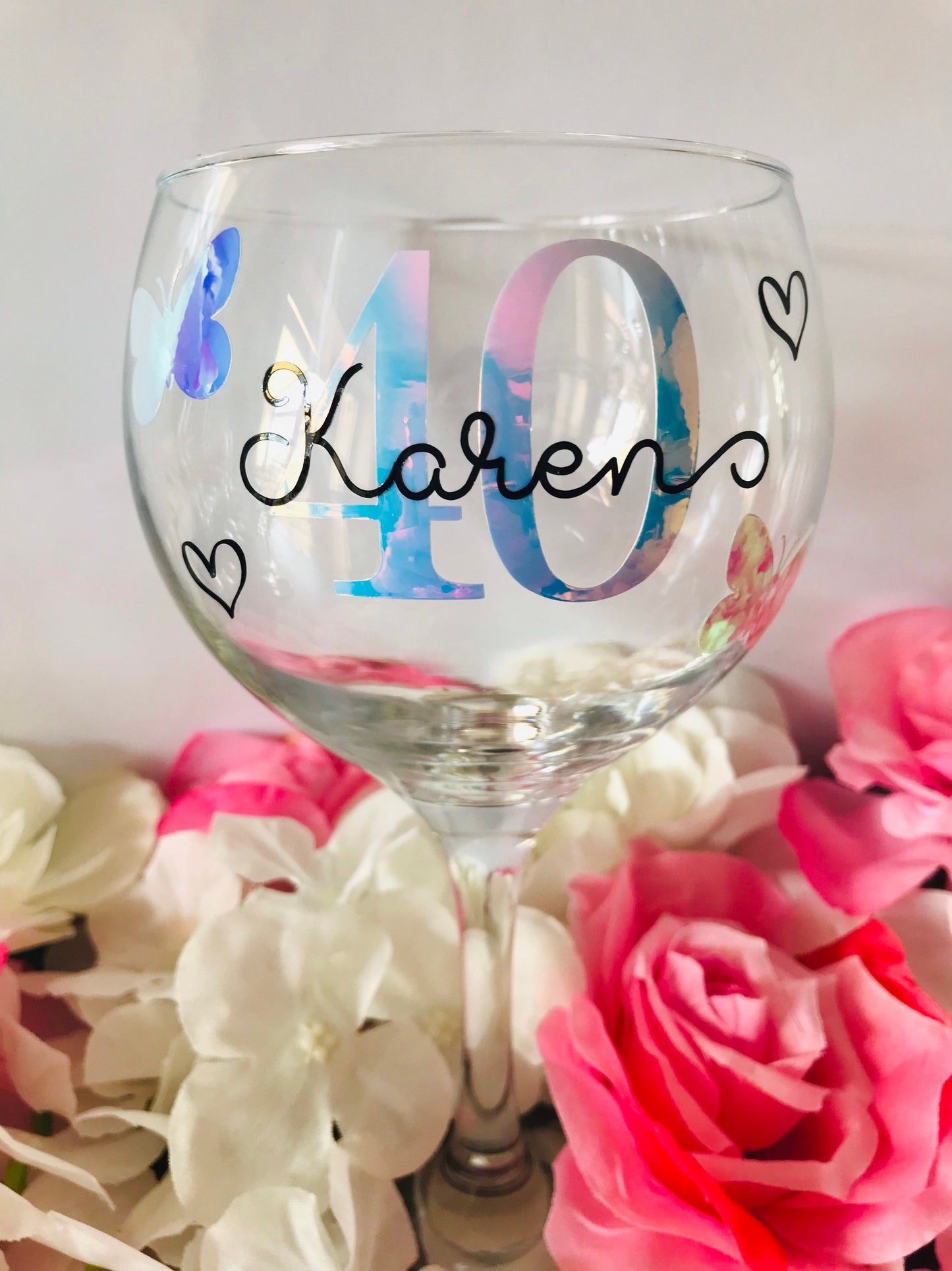 Personalised Birthday Gin Glass