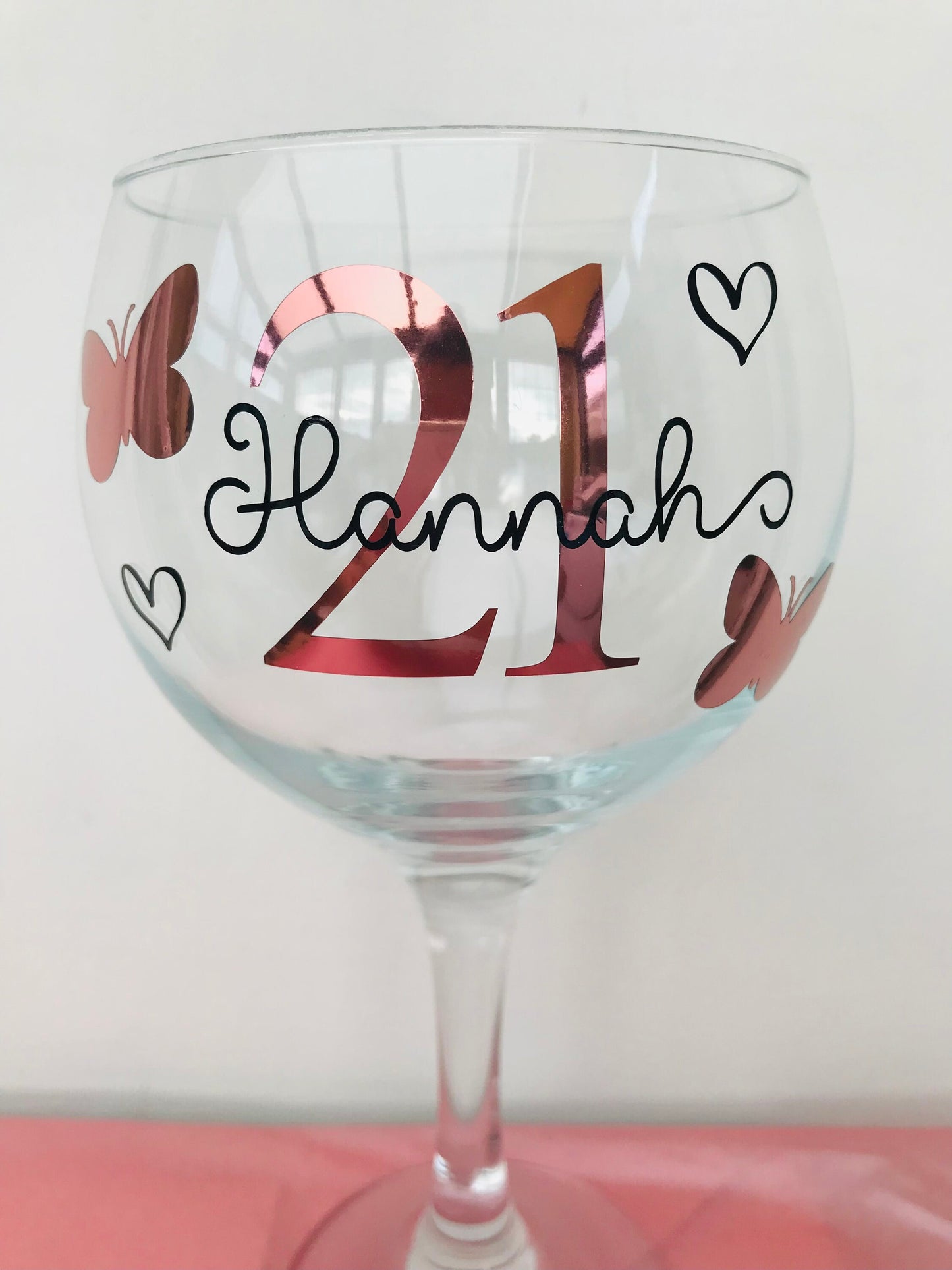 Personalised Birthday Gin Glass