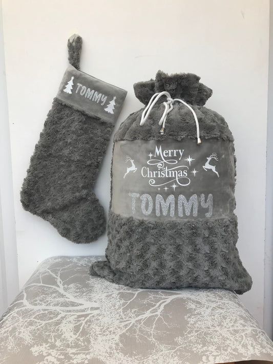 Personalised Christmas sack, stocking