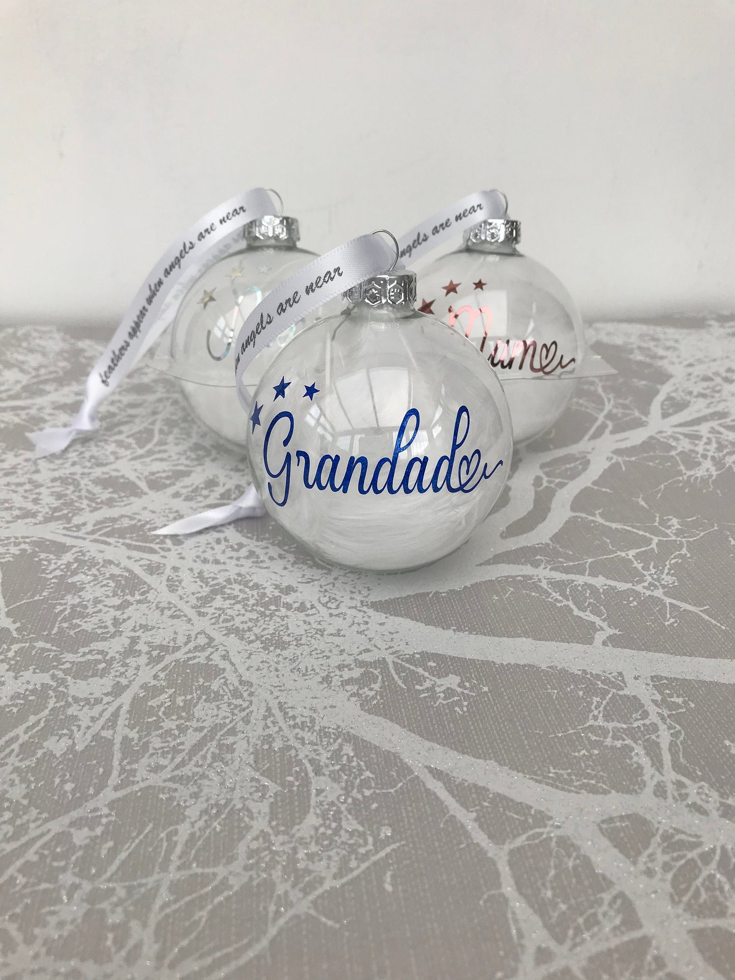 Personalised Christmas memorial bauble