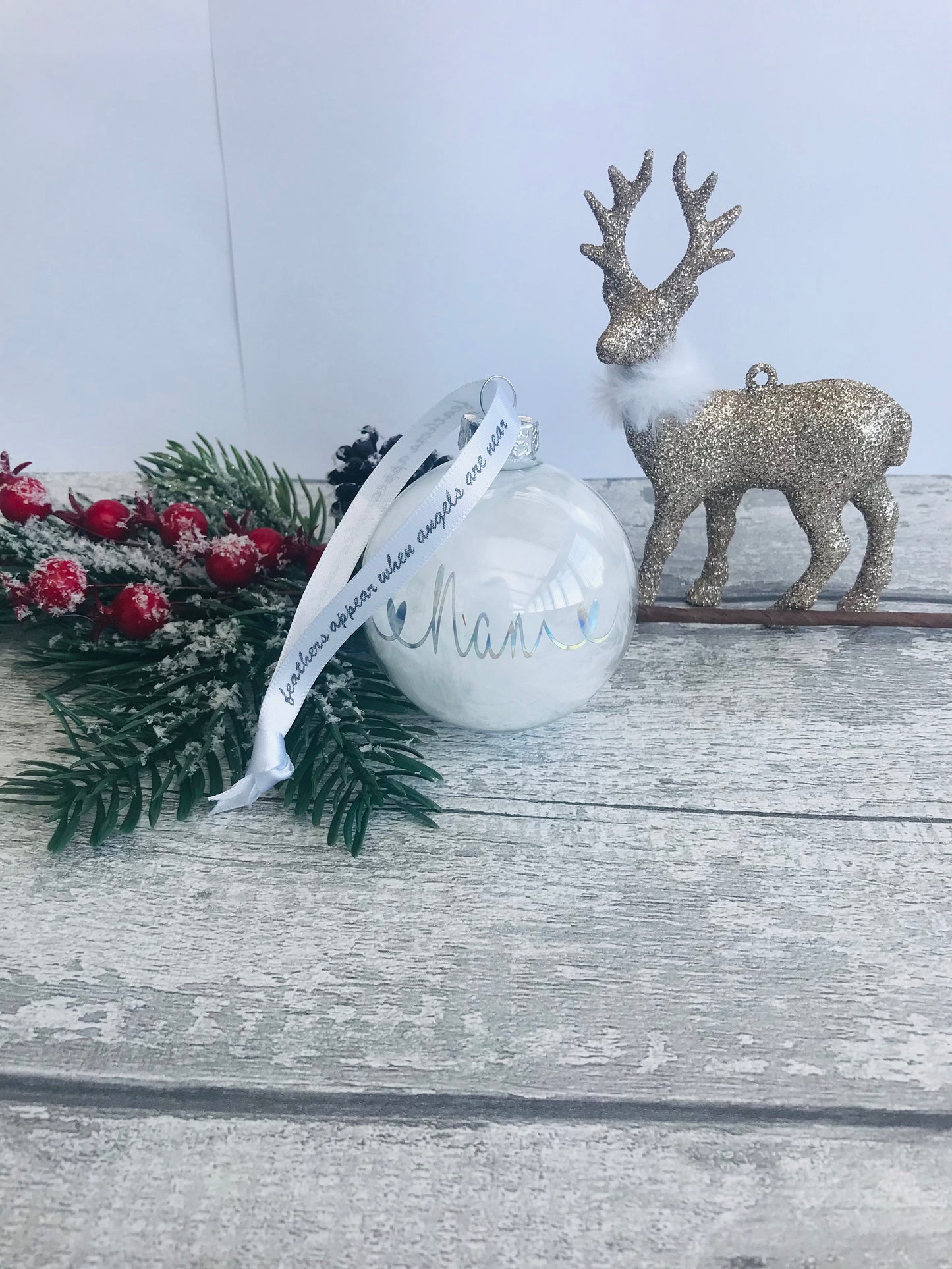 Personalised Christmas Memorial bauble