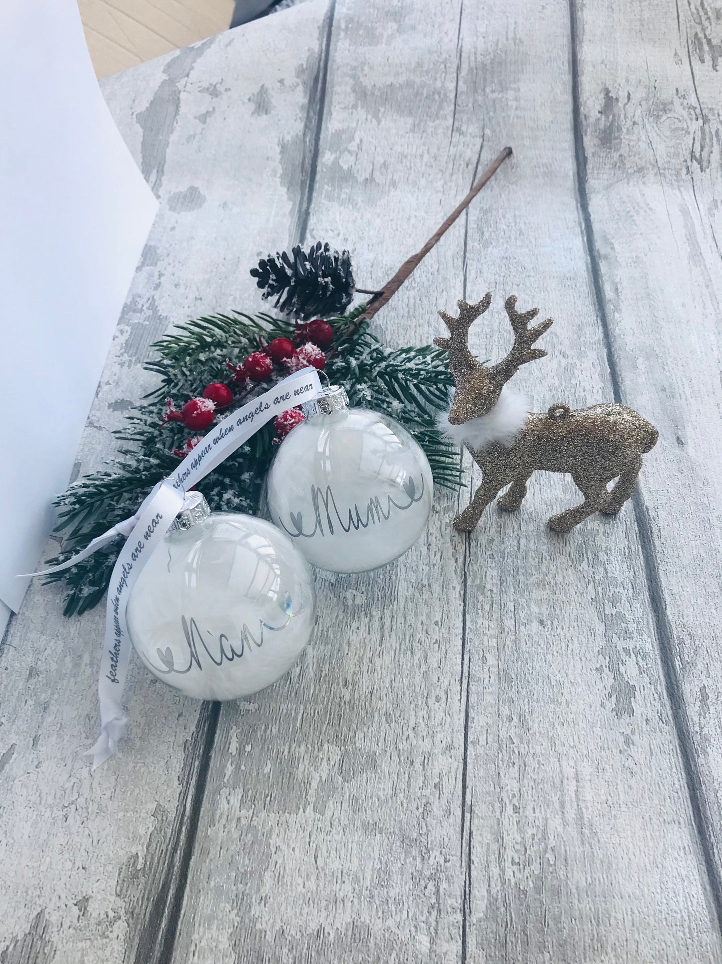 Personalised Christmas Memorial bauble