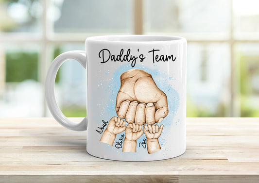 Personalised Daddy's Team Mug