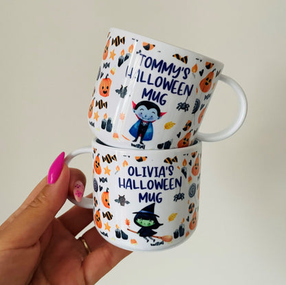 Personalised Kids Halloween mug