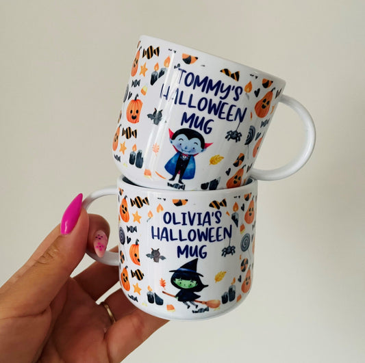 Personalised Kids Halloween mug