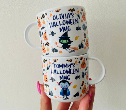 Personalised Kids Halloween mug