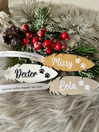 Personalised Dog Memorial Christmas Ornament