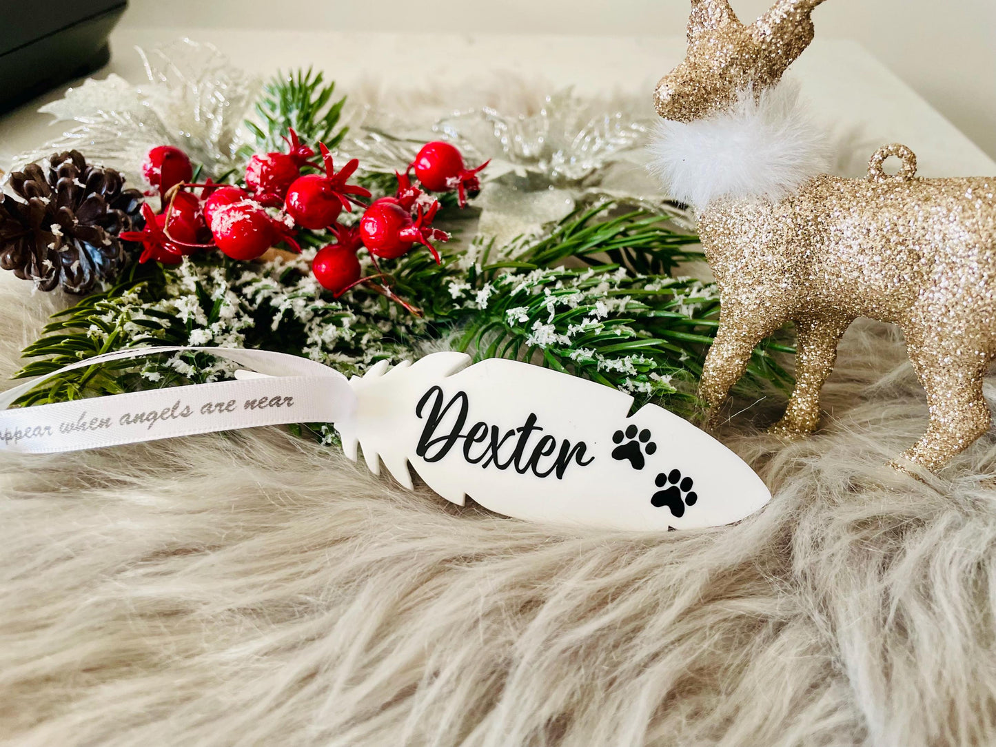Personalised Dog Memorial Christmas Ornament