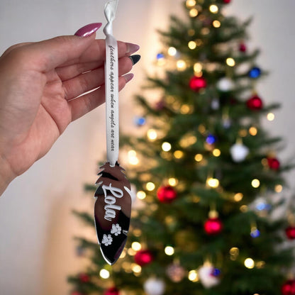 Personalised Dog Memorial Christmas Ornament