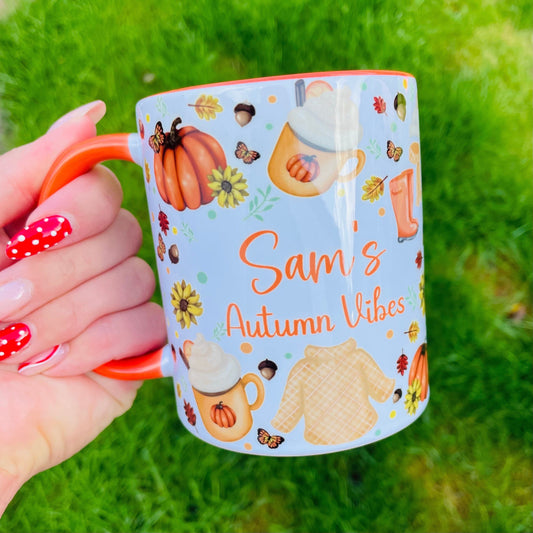 Personalised Autumn Mug