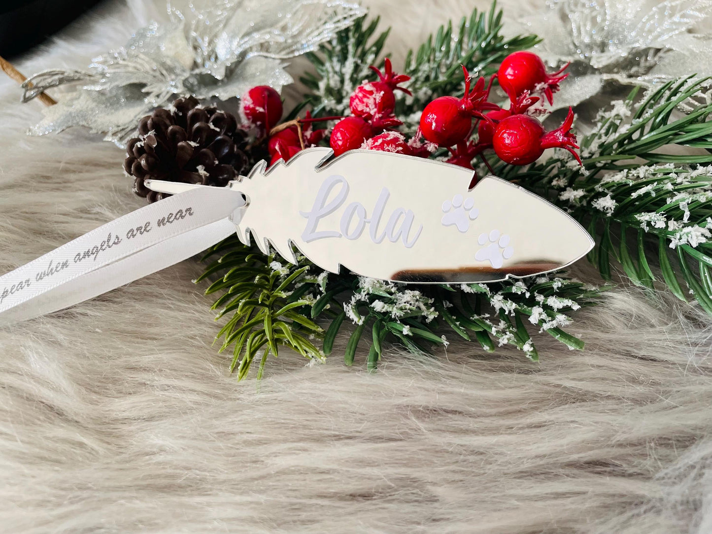 Personalised Dog Memorial Christmas Ornament