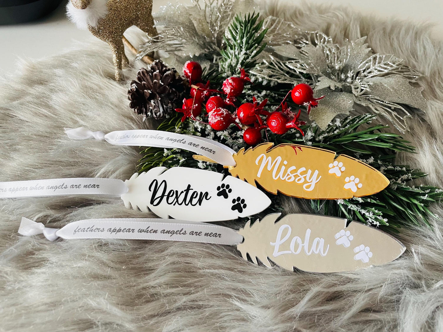 Personalised Dog Memorial Christmas Ornament