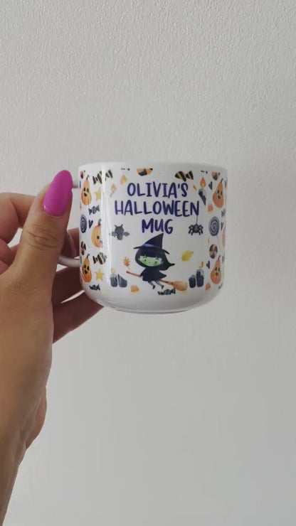 Personalised Kids Halloween mug